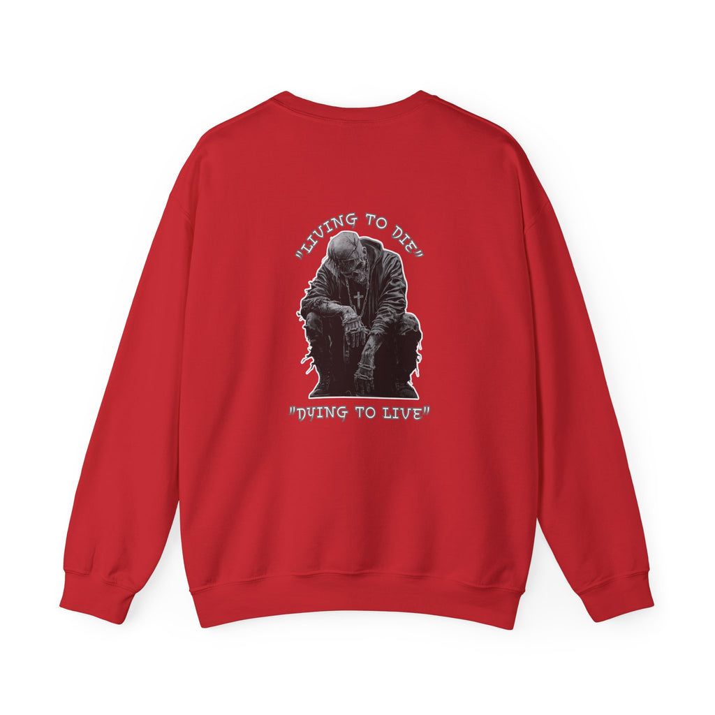 Unisex "Living to Die" Crewneck Sweatshirt