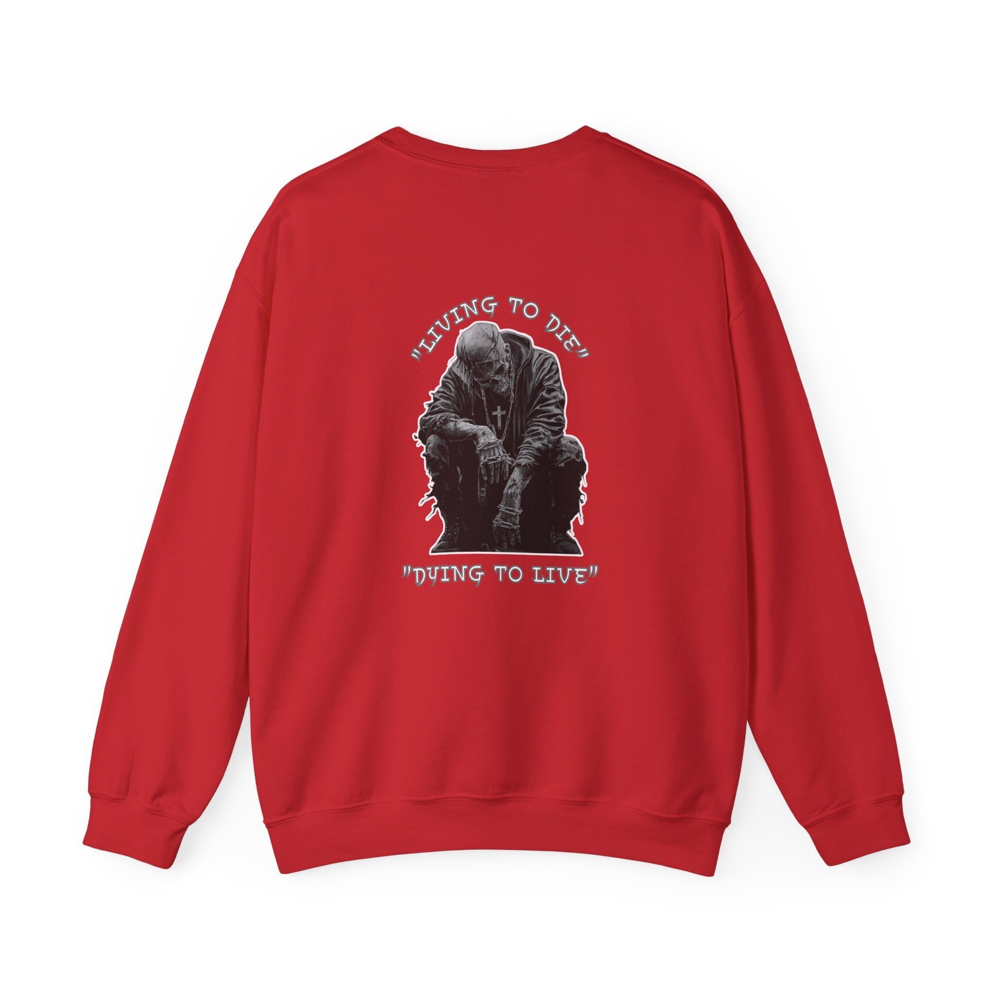 Unisex "Living to Die" Crewneck Sweatshirt