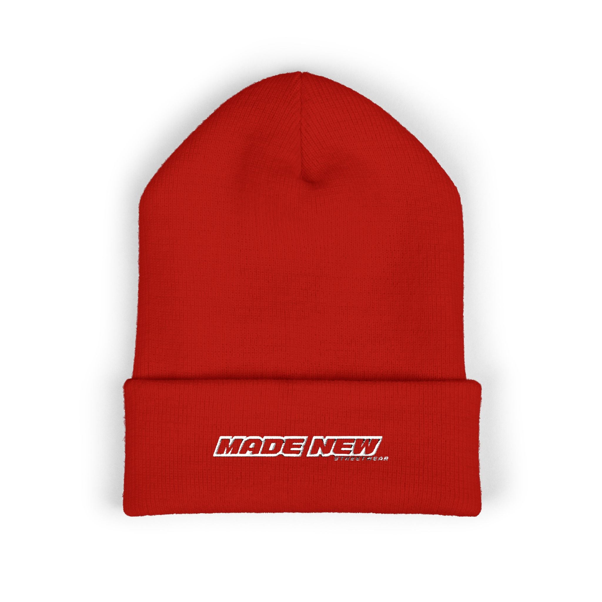 Classic Cuffed "Made New" Logo Beanie(Embroidery)