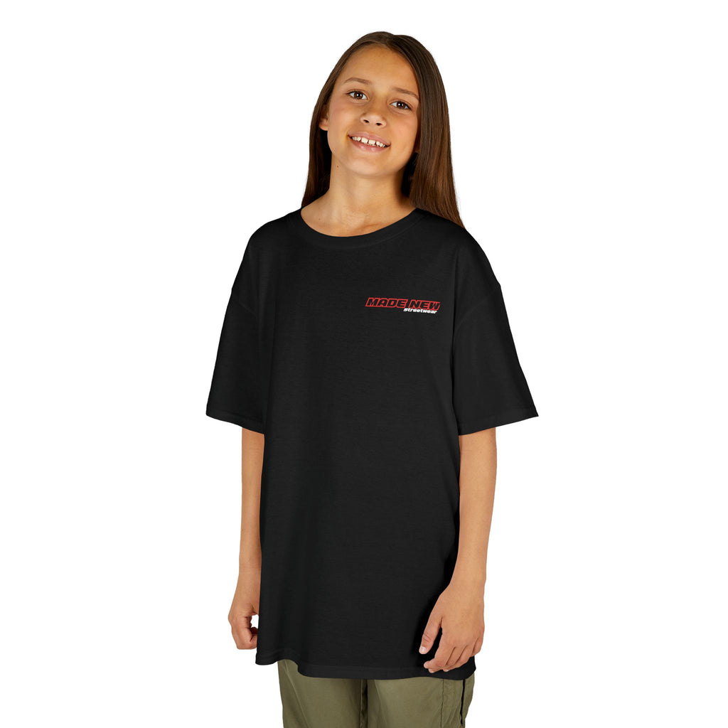 Kids T-Shirt — 'Fearless Soul' Skeleton Floral Graphic Tee