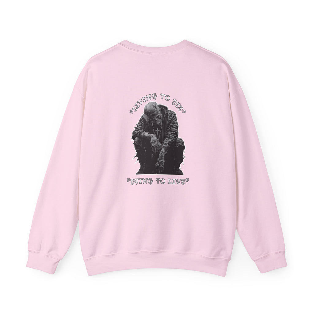 Unisex "Living to Die" Crewneck Sweatshirt