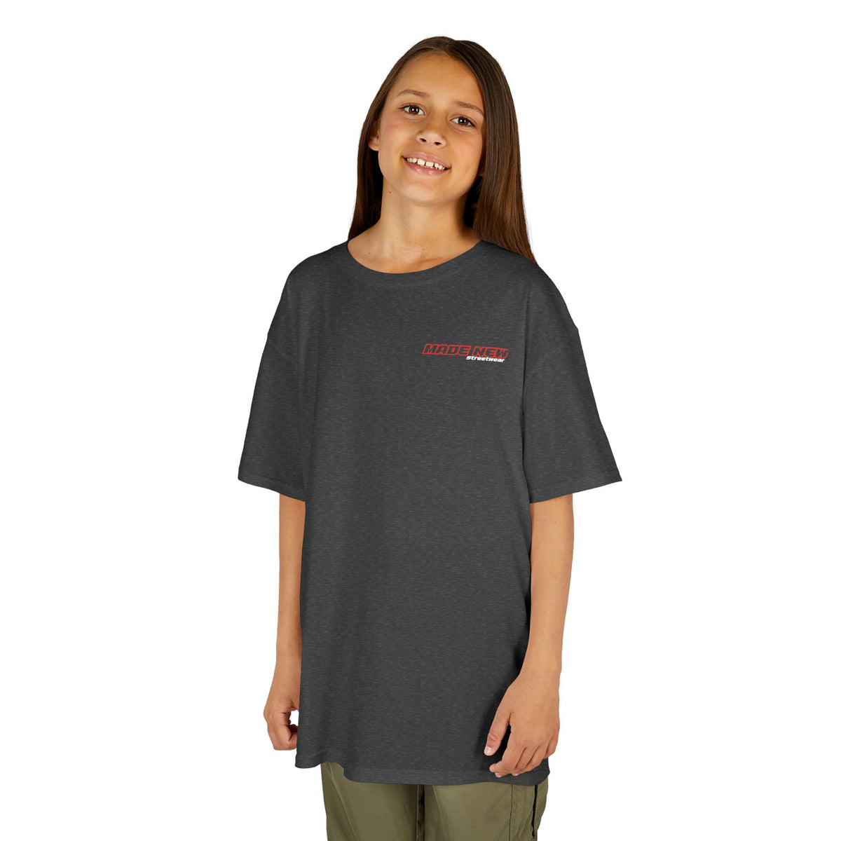 Kids T-Shirt — 'Fearless Soul' Skeleton Floral Graphic Tee