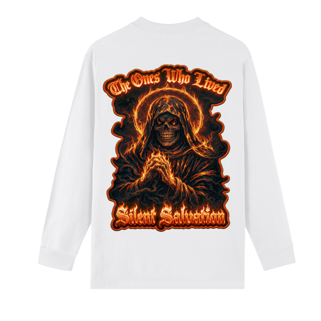 Crew Neck "Silent Salvation"Long Sleeve Shirt