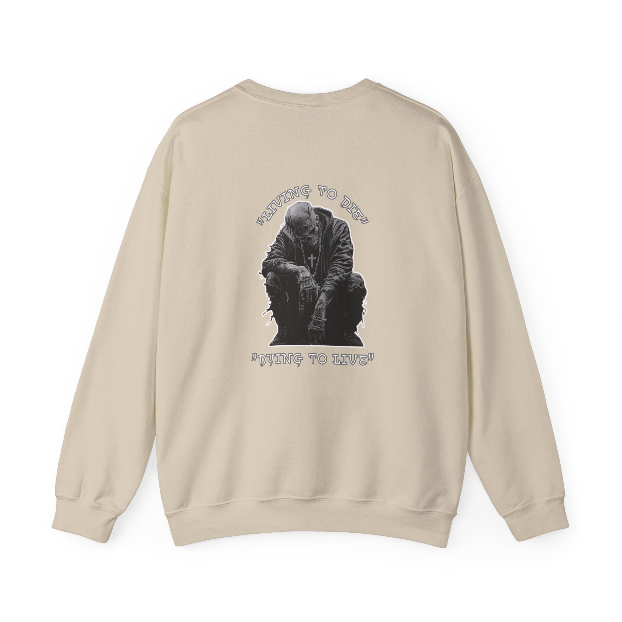 Unisex "Living to Die" Crewneck Sweatshirt