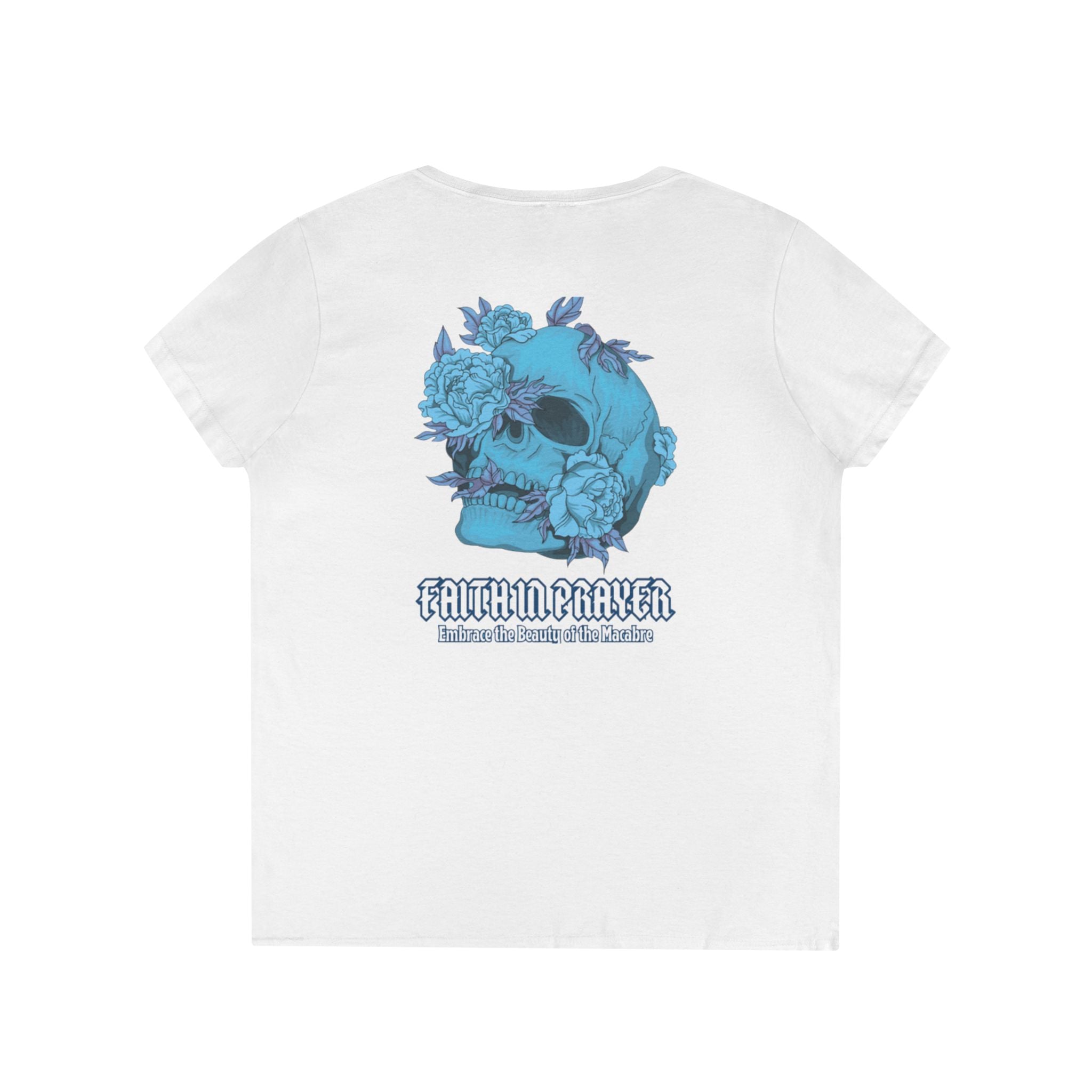 Ladies' "Faith in Prayer " V-neck T-Shirt