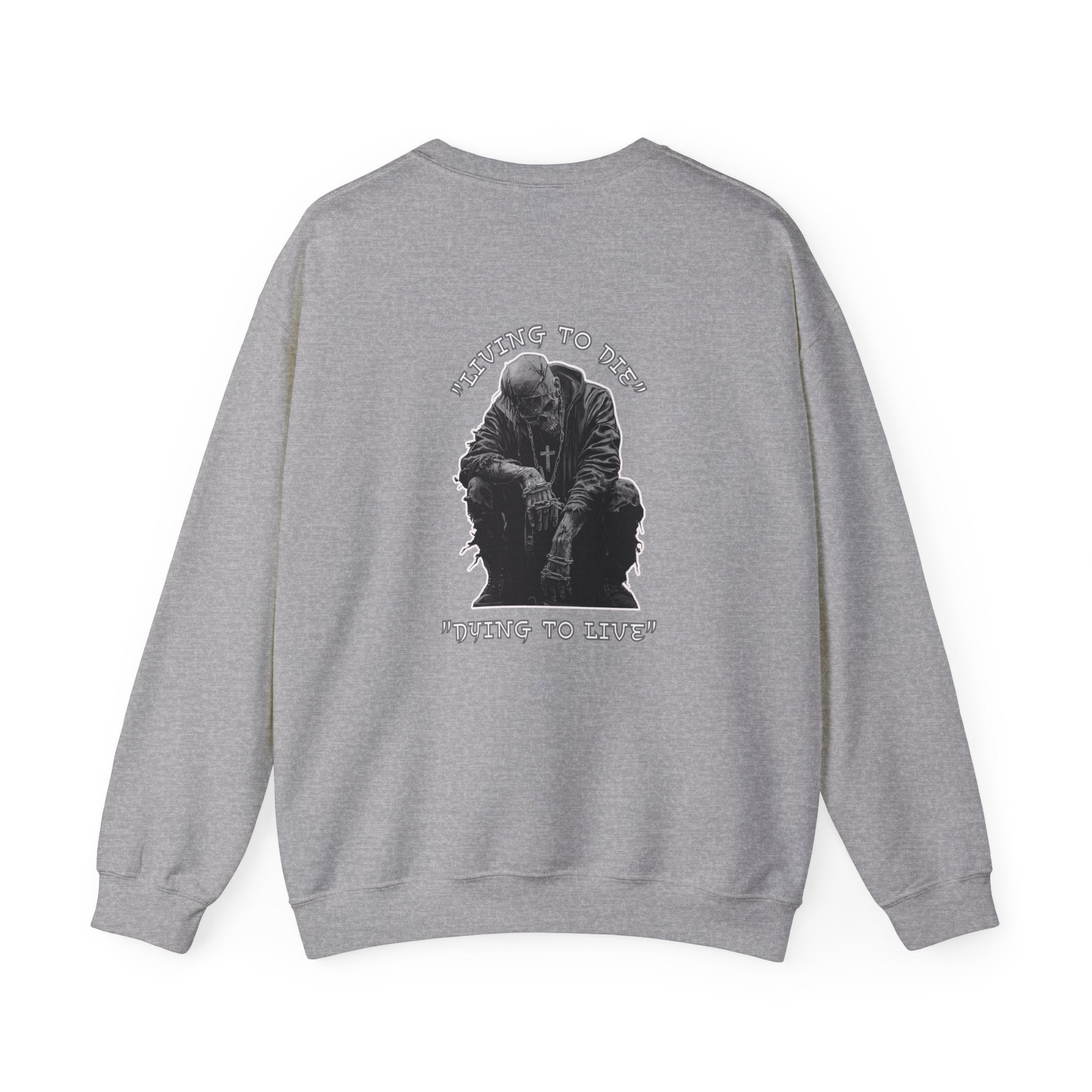 Unisex "Living to Die" Crewneck Sweatshirt
