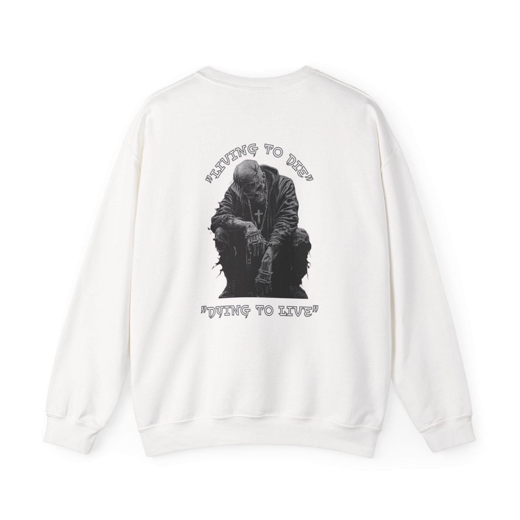 Unisex "Living to Die" Crewneck Sweatshirt