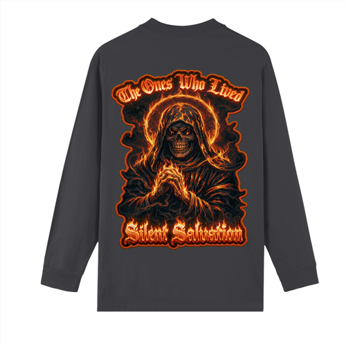 Crew Neck "Silent Salvation"Long Sleeve Shirt