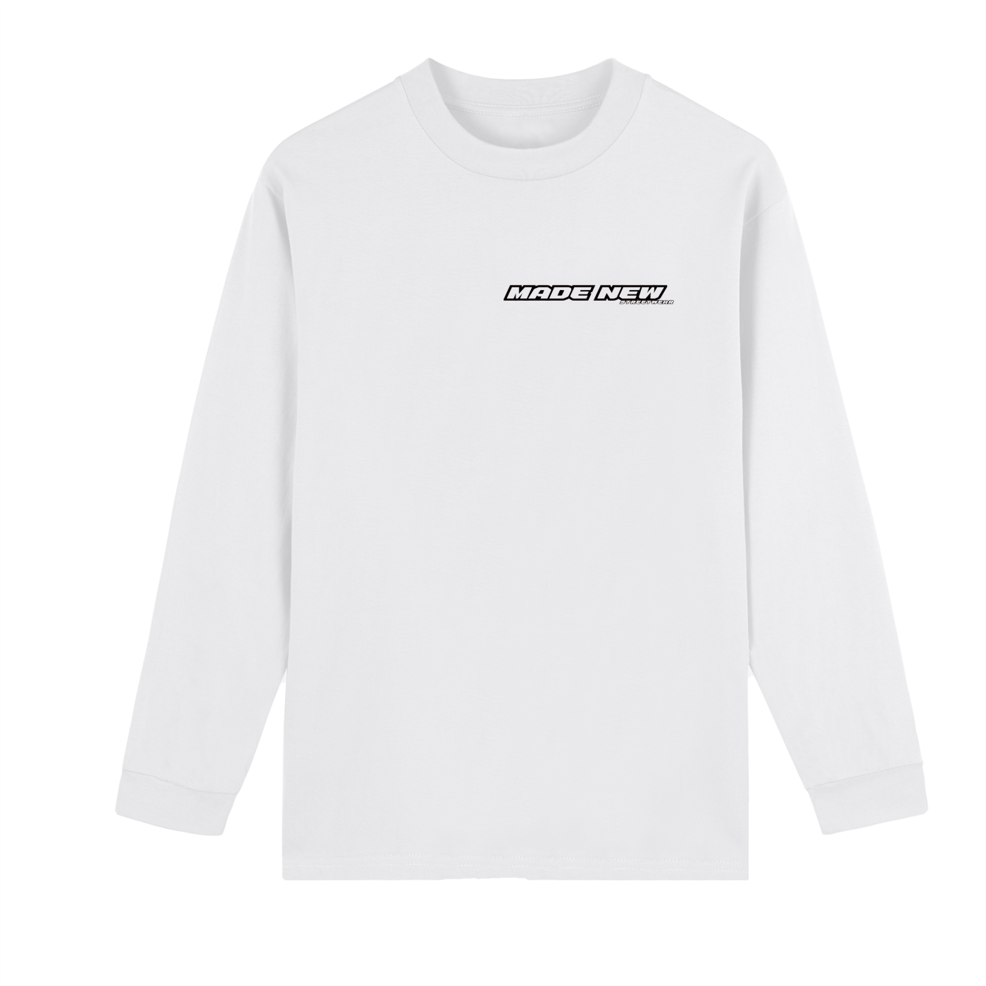 Crew Neck "Silent Salvation"Long Sleeve Shirt