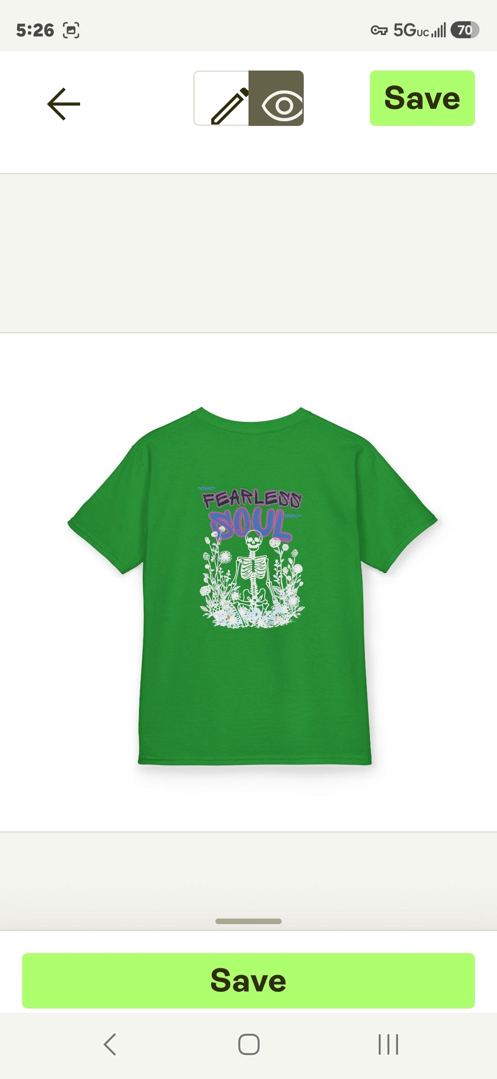 Kids T-Shirt — 'Fearless Soul' Skeleton Floral Graphic Tee