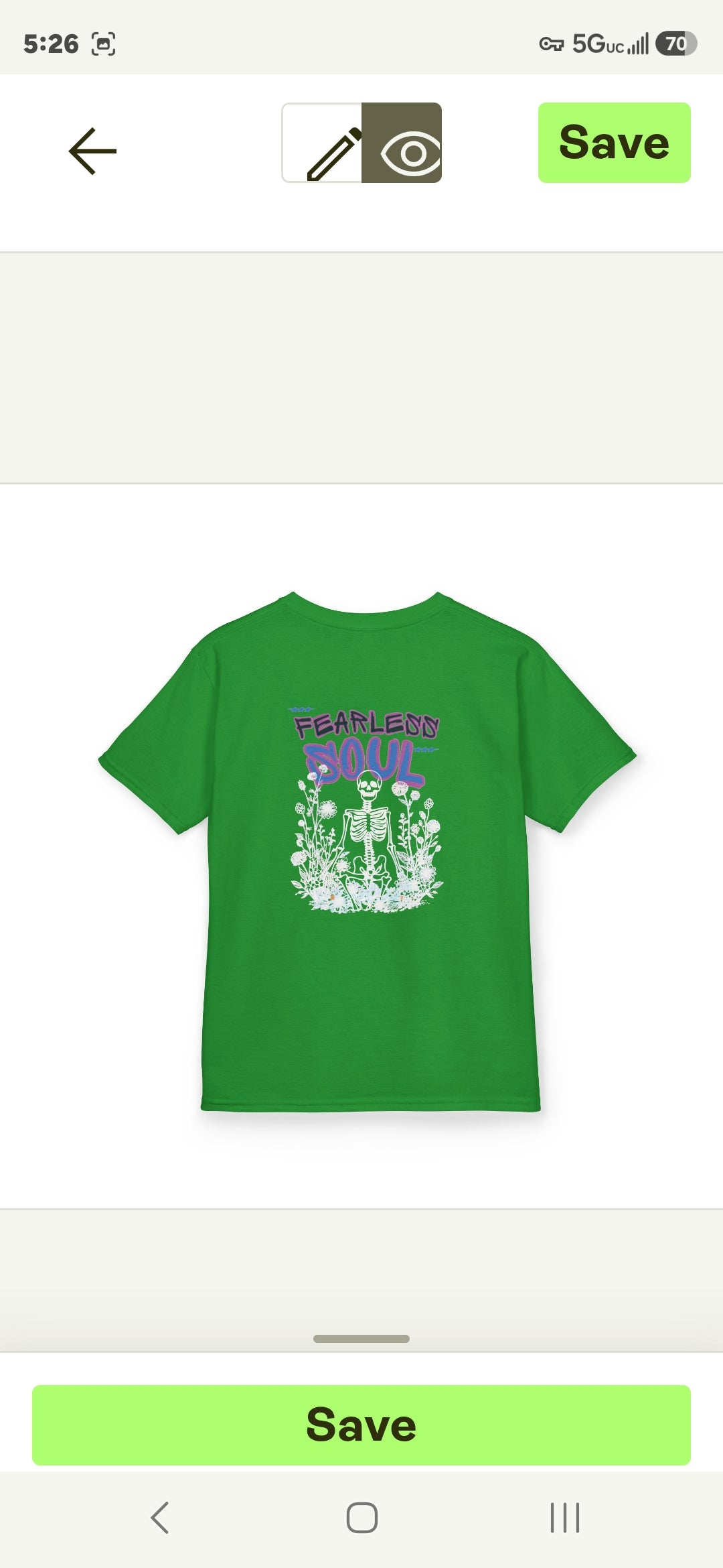 Kids T-Shirt — 'Fearless Soul' Skeleton Floral Graphic Tee